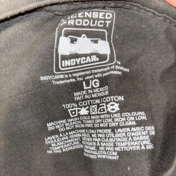 VINTAGE OFF BACK (BAGGY) INDY 500 SHIRT  NEGOTIABLE - Picture 3 of 3